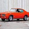 Orange Pontiac Gto paint by numbers