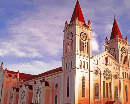 Aesthetic Our Lady Of Atonement Cathedral paint by numbers