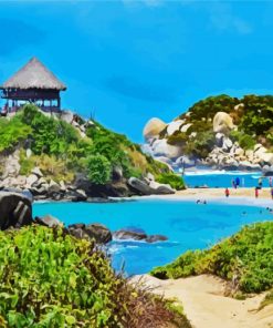 Parque Nacional Natural Tayrona paint by numbers