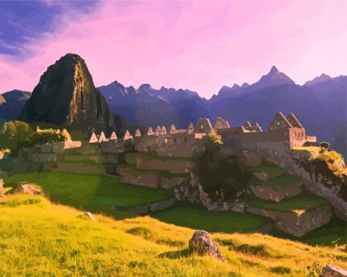 Mahu Picchu In Peru paint by numbers