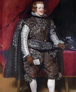 Philip IV In Brown And Silver paint by numbers