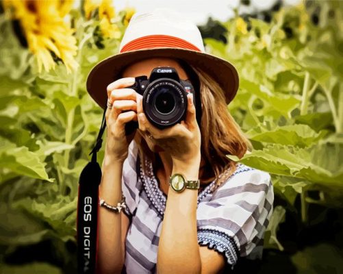 Photographer Girl paint by numbers