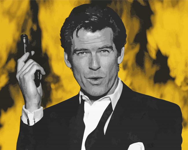 James Bond Actor paint by numbers