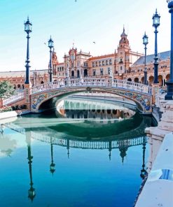 Plaza De Espana Canal paint by numbers