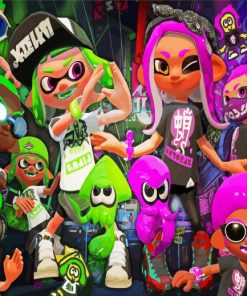 Splatoon Game Characters paintt by numbers