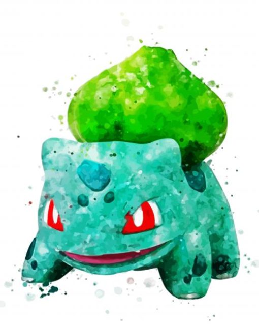 Bulbasaur Character paint by numbers