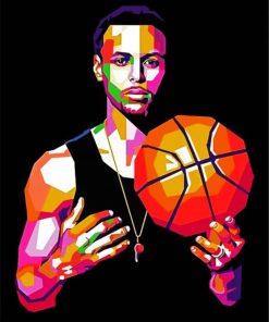 Pop Art Stephen Curry paint by numbers