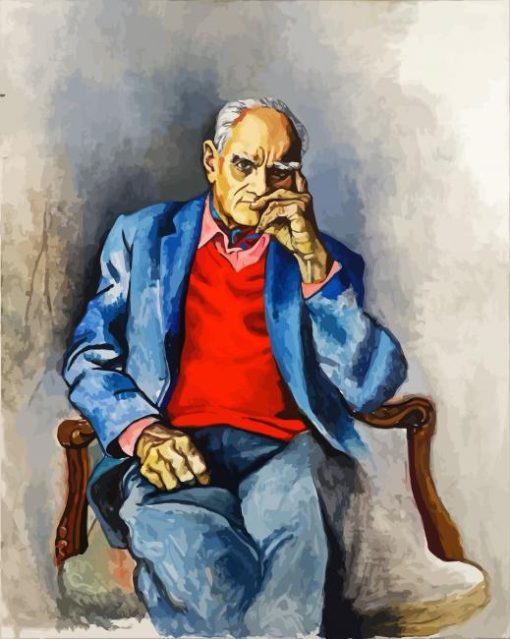 Portrait Of Alberto Moravia paint by numbers