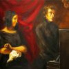 Portrait of Frédéric Chopin And George Sand paint by numbers