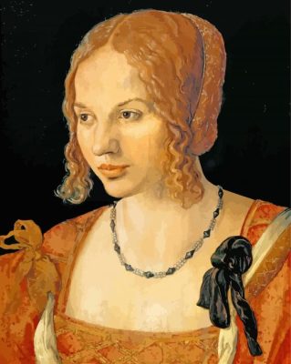 Portrait Of A Venetian Woman paint by numbers