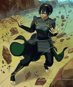 Powerful Toph Beifong paint by numbers