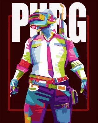 Pubg Game Pop Art paint by numbers