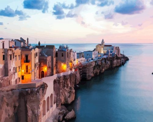 Puglia Buildings paint by numbers