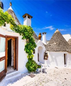 Puglia Houses paint by numbers