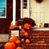 Pumpkins In Front Of Door paint by numbers