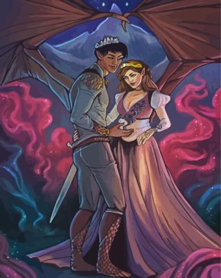 Feyre And Rhysand Lovers paint by numbers