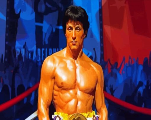 Rocky Balboa Boxer paint by numbers