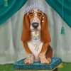 Royal Basset Hound paint by numbers