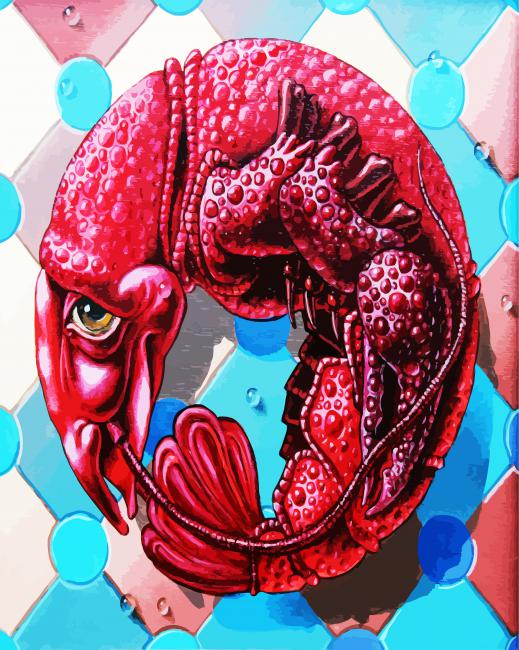 Sad Lobster paint by numbers