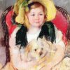 Sara With Her Dog paint by numbers