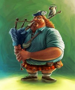 Scottish Bagpipe Player paint by numbers