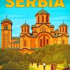 Serbia Buildings Poster paint by numbers