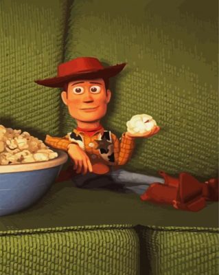 Sherif Woody With Popcorn paint by numbers