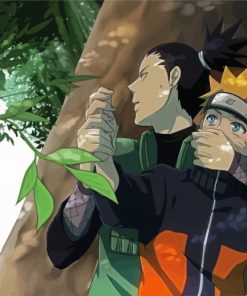 Naruto And Shikamaru paint by numbers