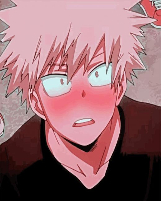Shy Katsuki Bakugo paint by numbers