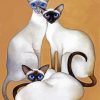 Siamese Cats Family paint by numbers