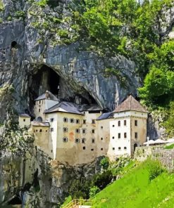 Predjama Castle paint by numbers