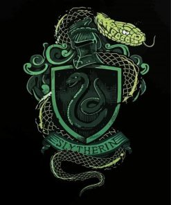 Slytherin Harry Potter paint by numbers