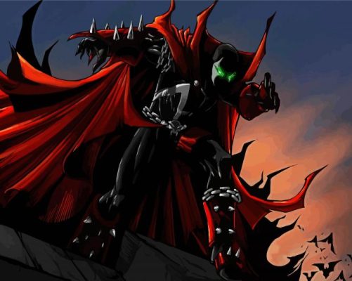 Spawn Fictional Character paint by numbers