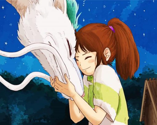 Chihiro And Haku paint by numbers