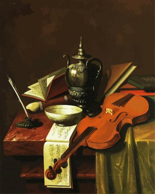 Still Life Violin paint by numbers