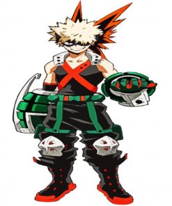 Strong Bakugo Anime paint by numbers