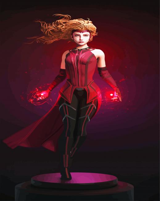 Wanda Maximoff paint by numbers