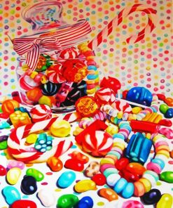 Sweet Candies paint by numbers