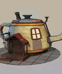 Aesthetic Teapot House paint by numbers