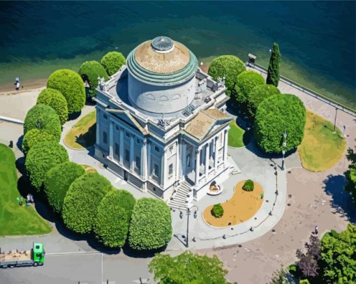 Italy Tempio Voltiano paint by numbers
