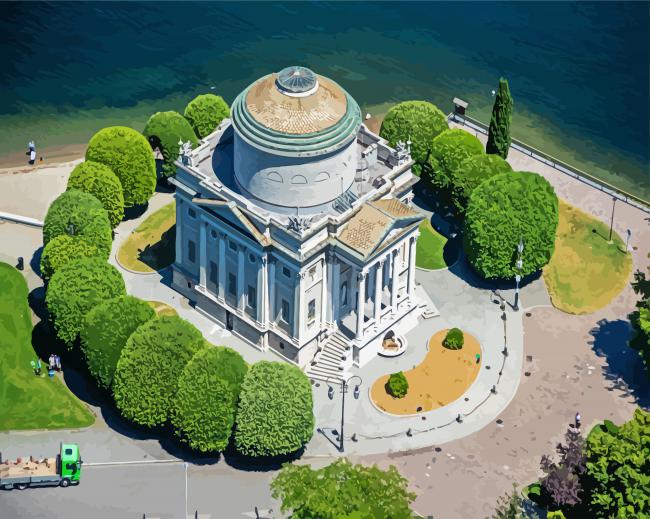 Italy Tempio Voltiano paint by numbers