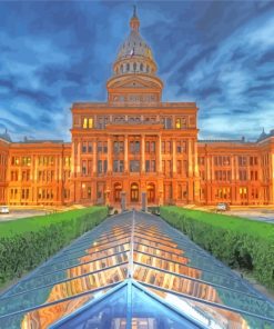 Texas Capital Buildings paint by numbers