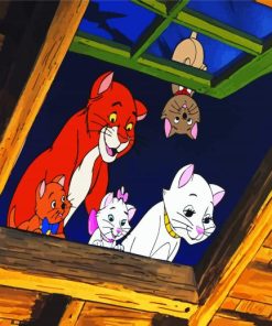 The Aristocats Disney paint by numbers