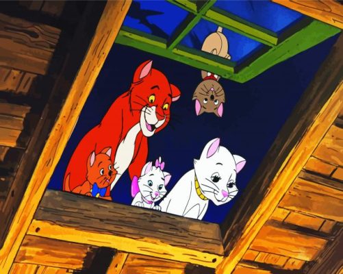 The Aristocats Disney paint by numbers
