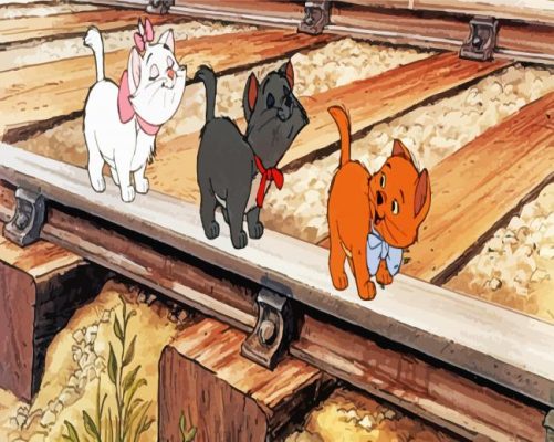 The Aristocats Kittens paint by numbers