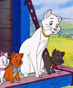 The Aristocats Characters Kittens paint by numbers