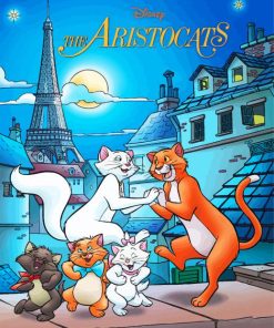 The Aristocats Disney Poster paint by numbers