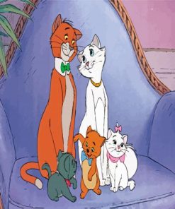 The Aristocats Family paint by numbers