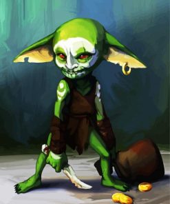 The Monster Goblin paint by numbers