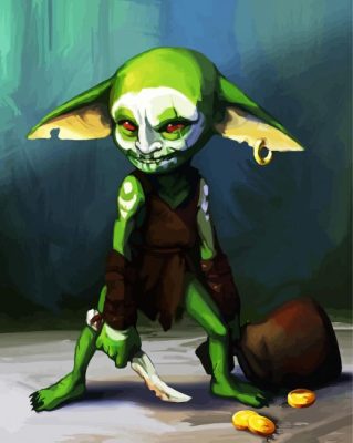 The Monster Goblin paint by numbers